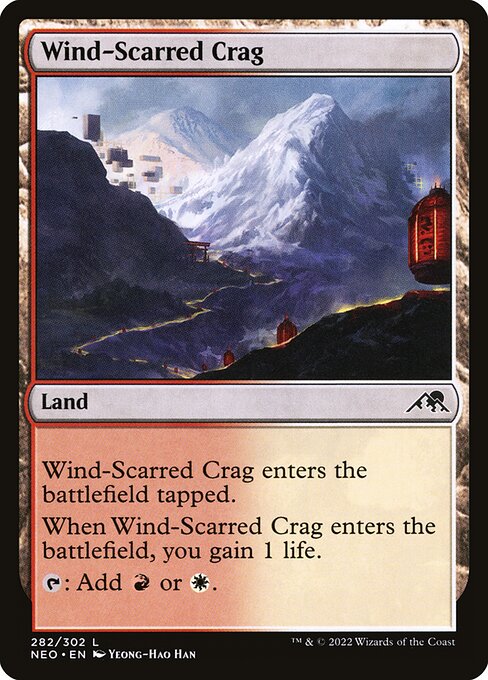 Wind-Scarred Crag (282) (Foil) - Kamigawa: Neon Dynasty