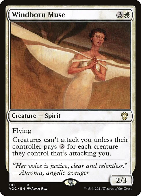 Windborn Muse (101) - Crimson Vow Commander