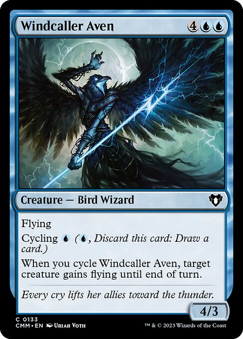 Windcaller Aven (133) - Commander Masters