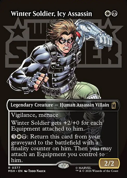 Winter Soldier, Icy Assassin (377) (Foil) - Marvel Super Heroes