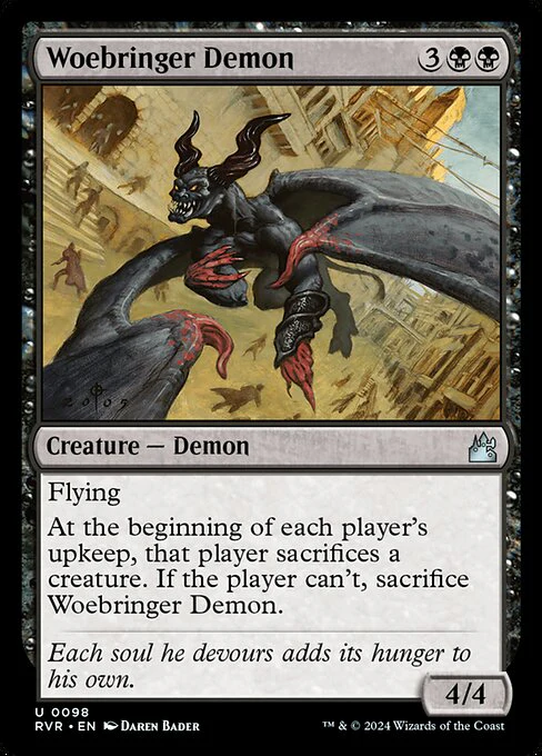 Woebringer Demon (98) (Foil) - Ravnica Remastered