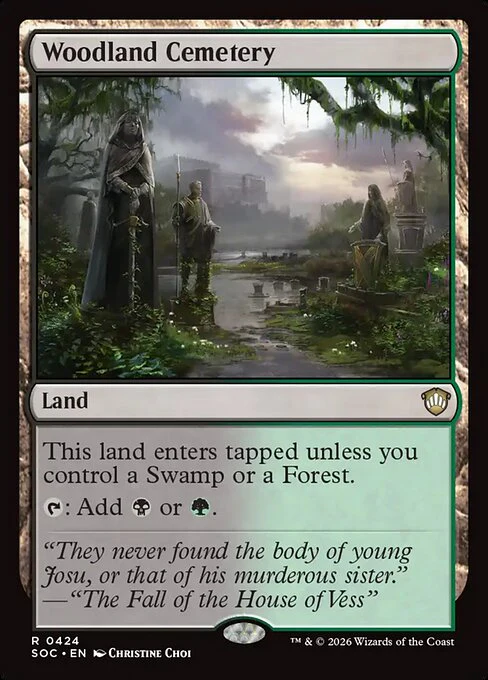 Woodland Cemetery (424) - Secrets of Strixhaven Commander