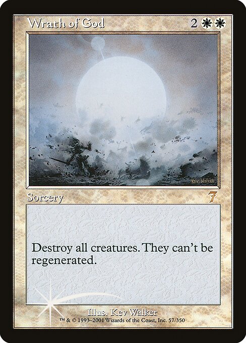 Wrath of God (57★) (Foil) - Seventh Edition