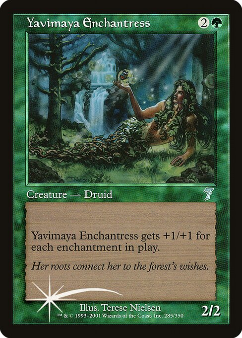 Yavimaya Enchantress (285★) - Seventh Edition