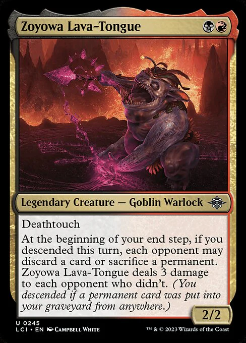 Zoyowa Lava-Tongue (245) (Foil) - The Lost Caverns of Ixalan